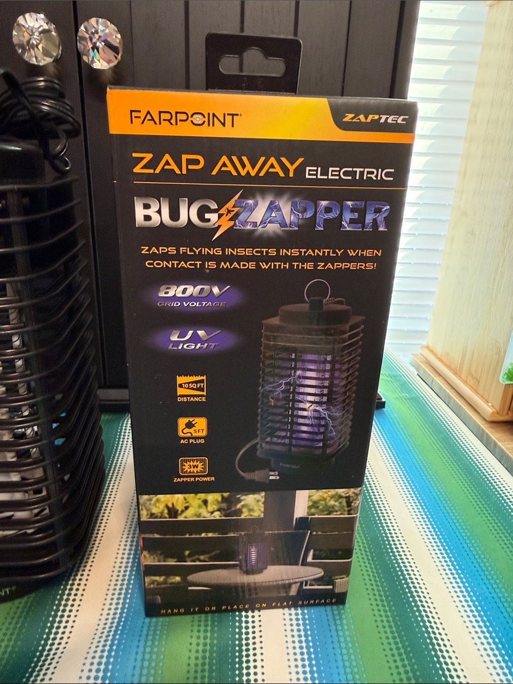 Zap Away Electric Bug Zapper - Black